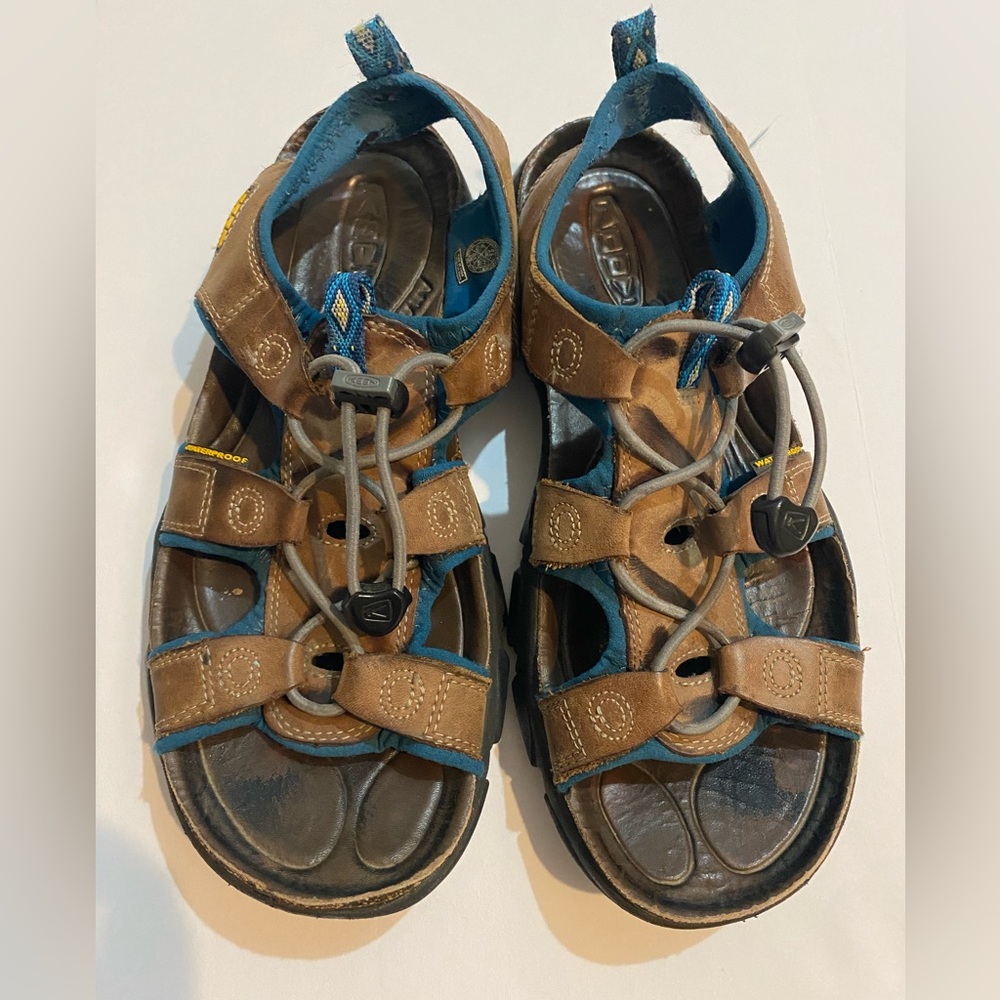 Keen Women’s Sandals Outdoor Swimming Waterproof Brown Blue Climbing